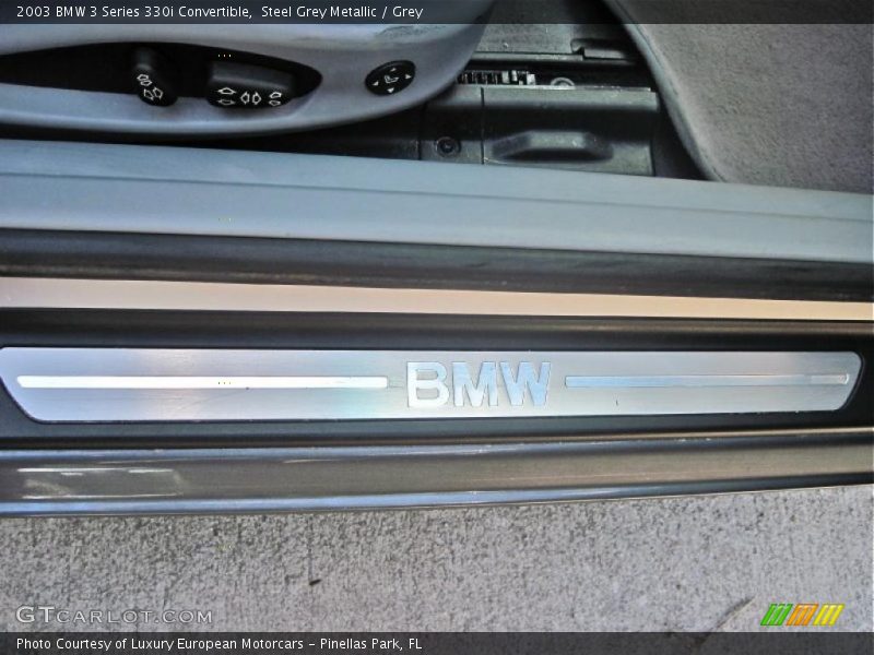 Steel Grey Metallic / Grey 2003 BMW 3 Series 330i Convertible