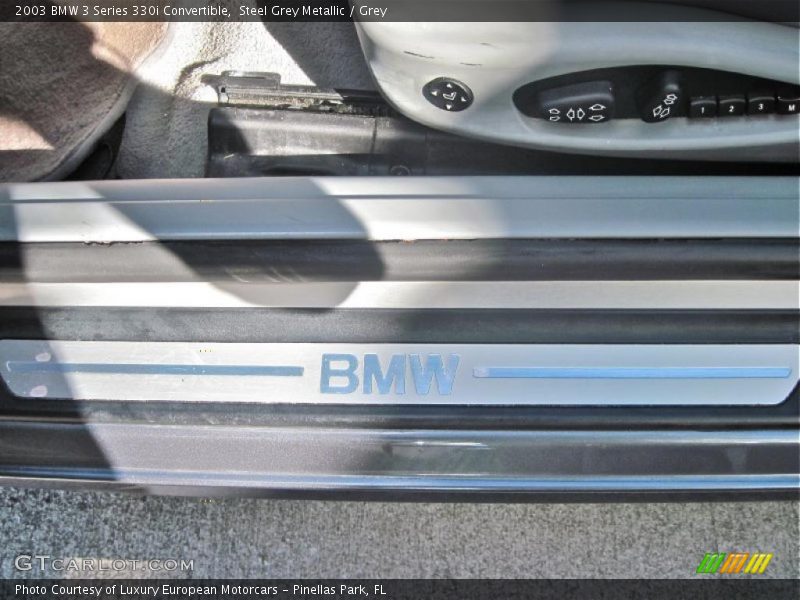 Steel Grey Metallic / Grey 2003 BMW 3 Series 330i Convertible