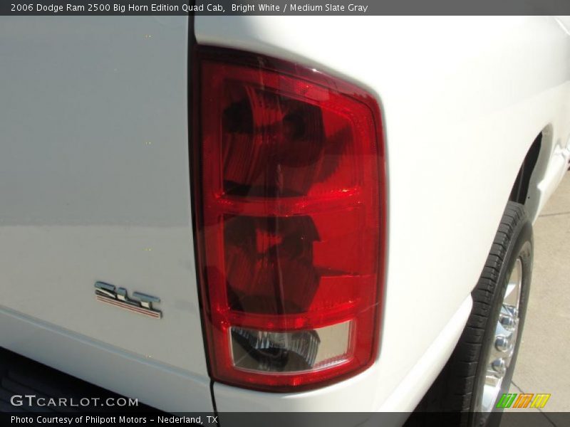 Bright White / Medium Slate Gray 2006 Dodge Ram 2500 Big Horn Edition Quad Cab
