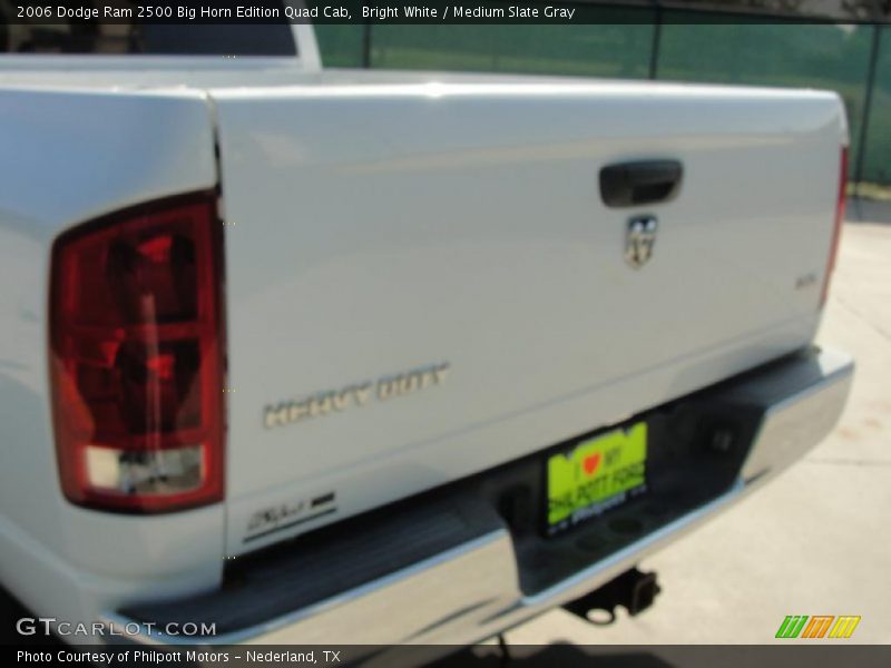 Bright White / Medium Slate Gray 2006 Dodge Ram 2500 Big Horn Edition Quad Cab