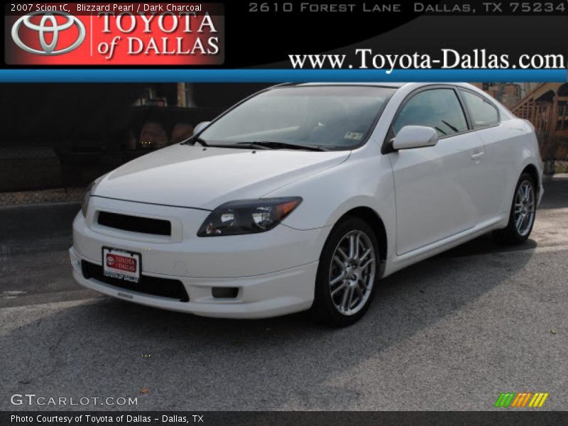 Blizzard Pearl / Dark Charcoal 2007 Scion tC