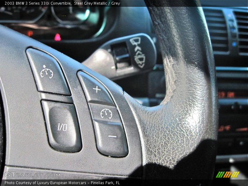 Steel Grey Metallic / Grey 2003 BMW 3 Series 330i Convertible