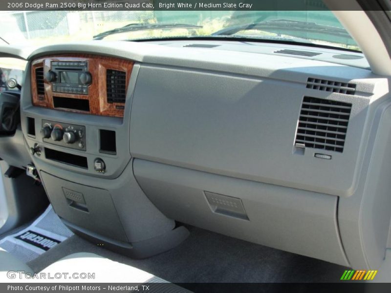 Bright White / Medium Slate Gray 2006 Dodge Ram 2500 Big Horn Edition Quad Cab