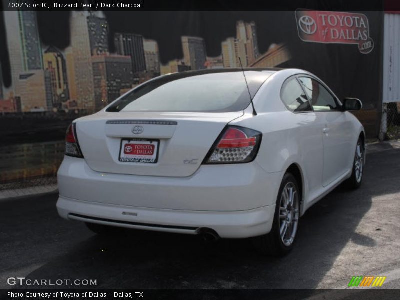 Blizzard Pearl / Dark Charcoal 2007 Scion tC