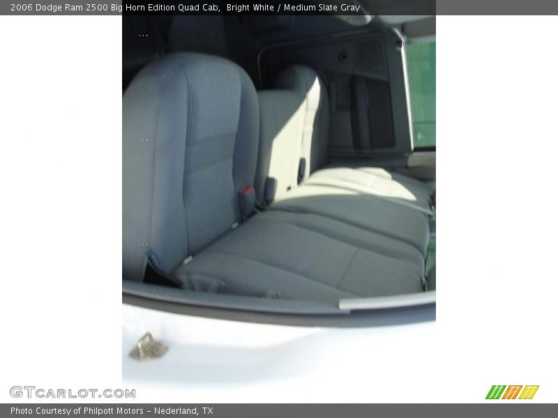 Bright White / Medium Slate Gray 2006 Dodge Ram 2500 Big Horn Edition Quad Cab