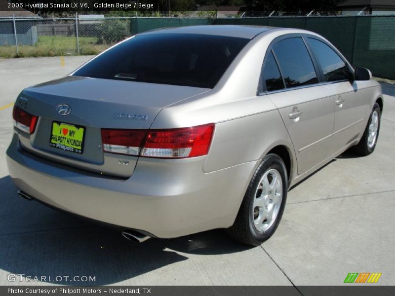 Golden Beige / Beige 2006 Hyundai Sonata LX V6