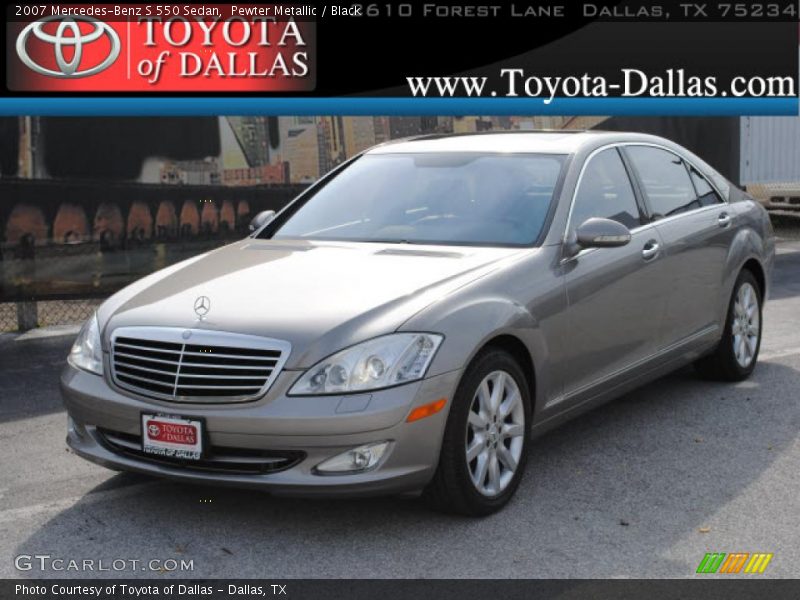 Pewter Metallic / Black 2007 Mercedes-Benz S 550 Sedan