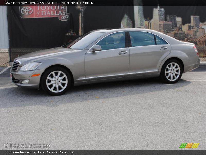 Pewter Metallic / Black 2007 Mercedes-Benz S 550 Sedan