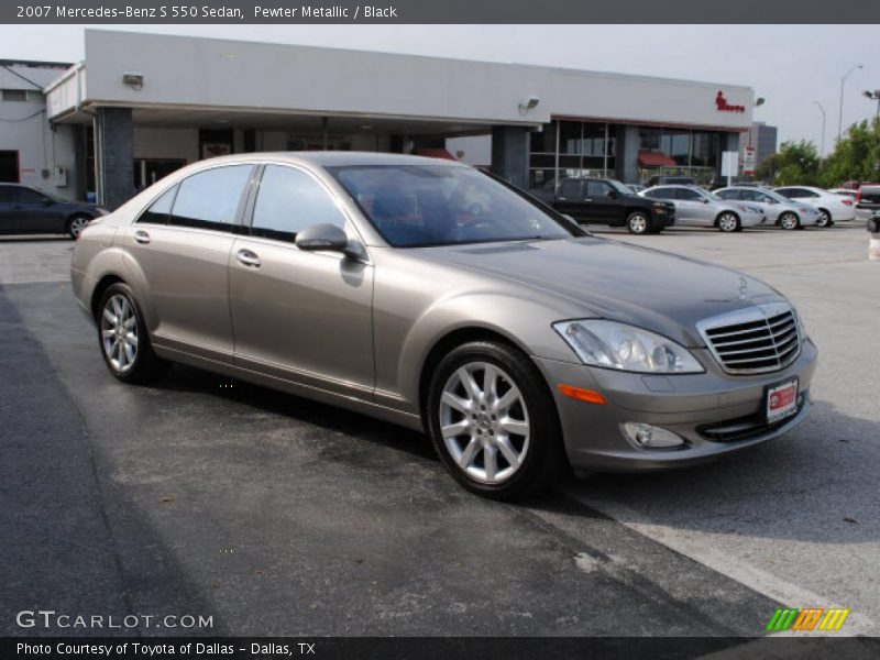Pewter Metallic / Black 2007 Mercedes-Benz S 550 Sedan