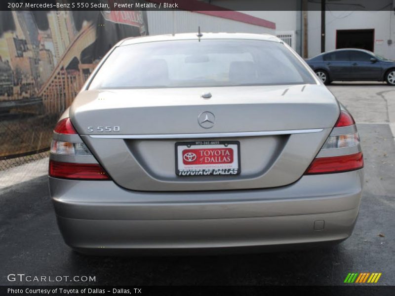 Pewter Metallic / Black 2007 Mercedes-Benz S 550 Sedan