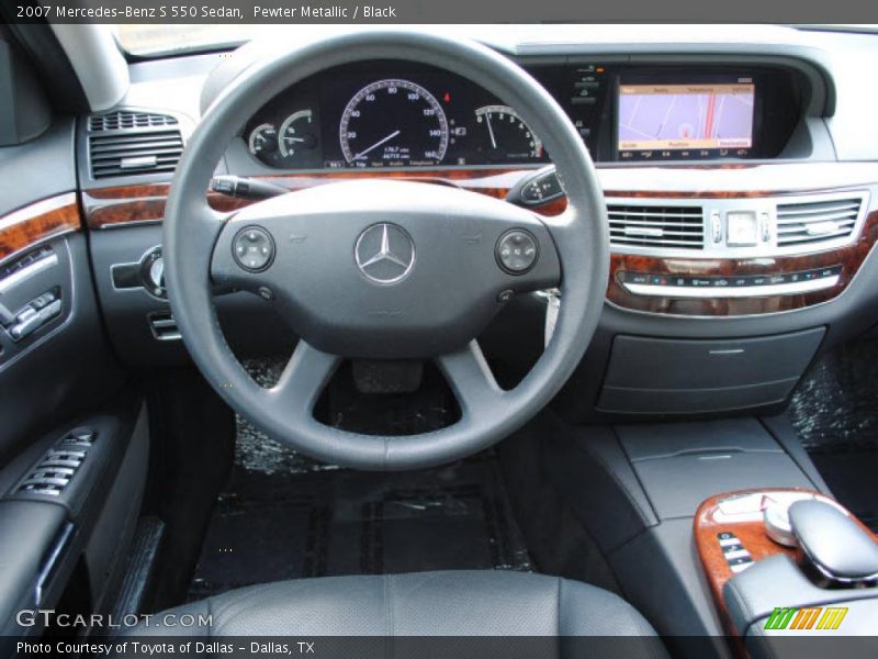 Pewter Metallic / Black 2007 Mercedes-Benz S 550 Sedan
