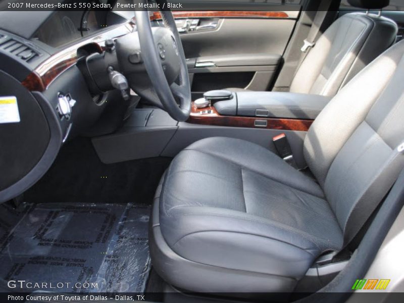 Pewter Metallic / Black 2007 Mercedes-Benz S 550 Sedan