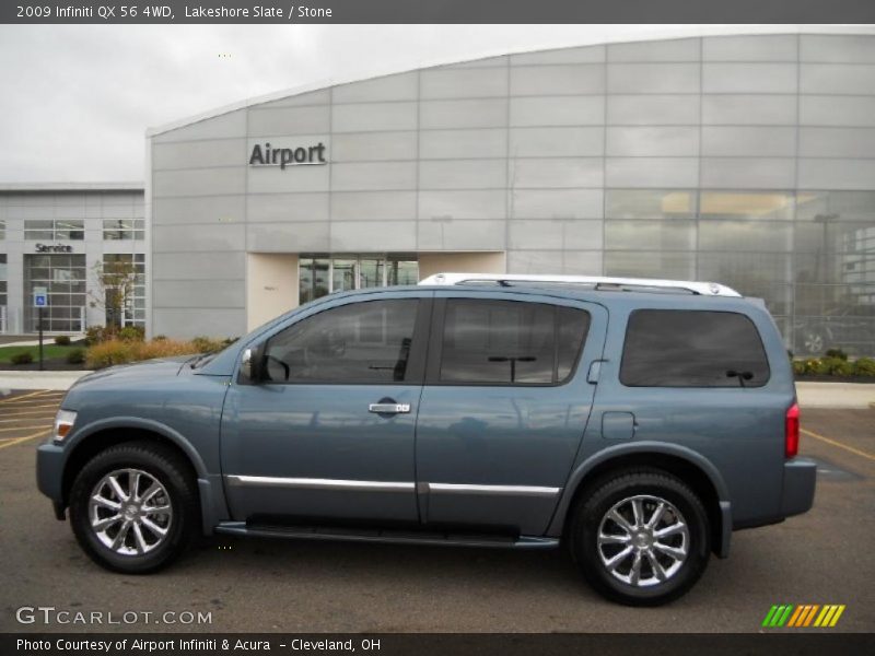 Lakeshore Slate / Stone 2009 Infiniti QX 56 4WD