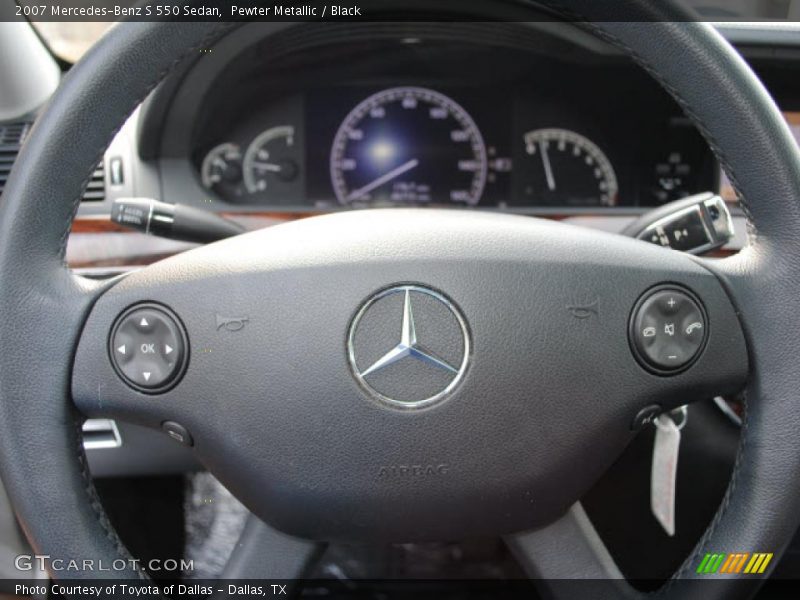 Pewter Metallic / Black 2007 Mercedes-Benz S 550 Sedan