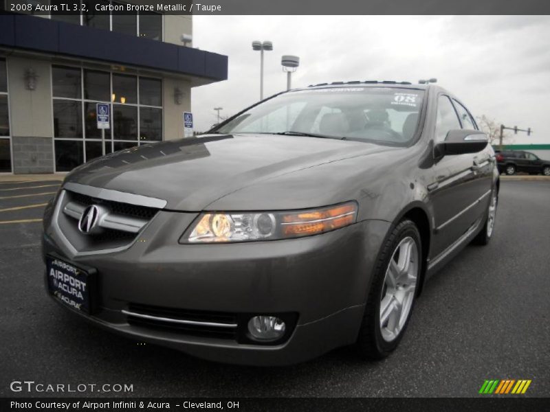 Carbon Bronze Metallic / Taupe 2008 Acura TL 3.2
