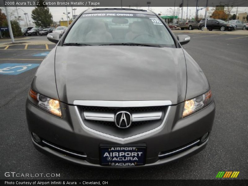 Carbon Bronze Metallic / Taupe 2008 Acura TL 3.2