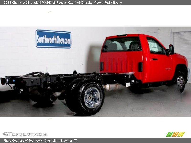 Victory Red / Ebony 2011 Chevrolet Silverado 3500HD LT Regular Cab 4x4 Chassis