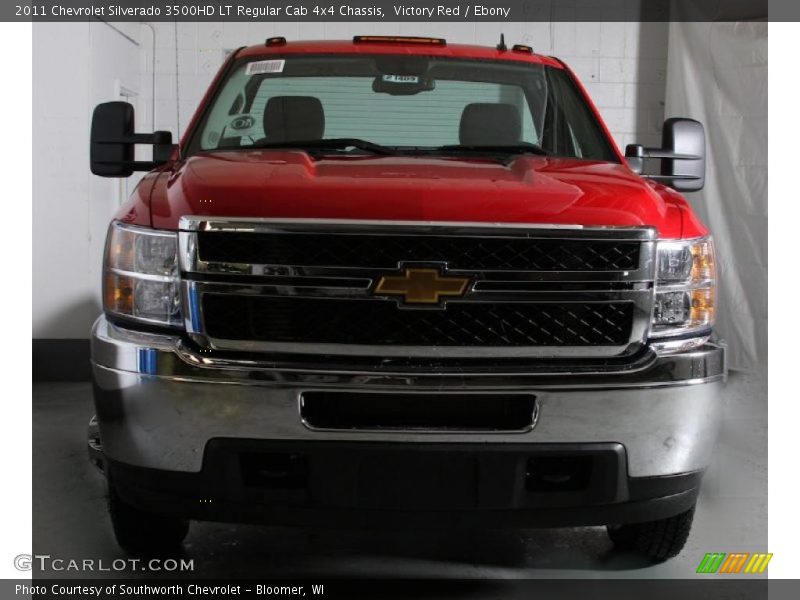 Victory Red / Ebony 2011 Chevrolet Silverado 3500HD LT Regular Cab 4x4 Chassis