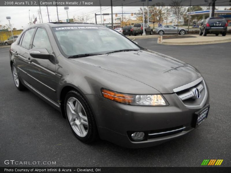 Carbon Bronze Metallic / Taupe 2008 Acura TL 3.2