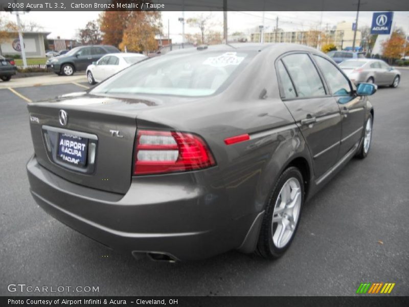 Carbon Bronze Metallic / Taupe 2008 Acura TL 3.2