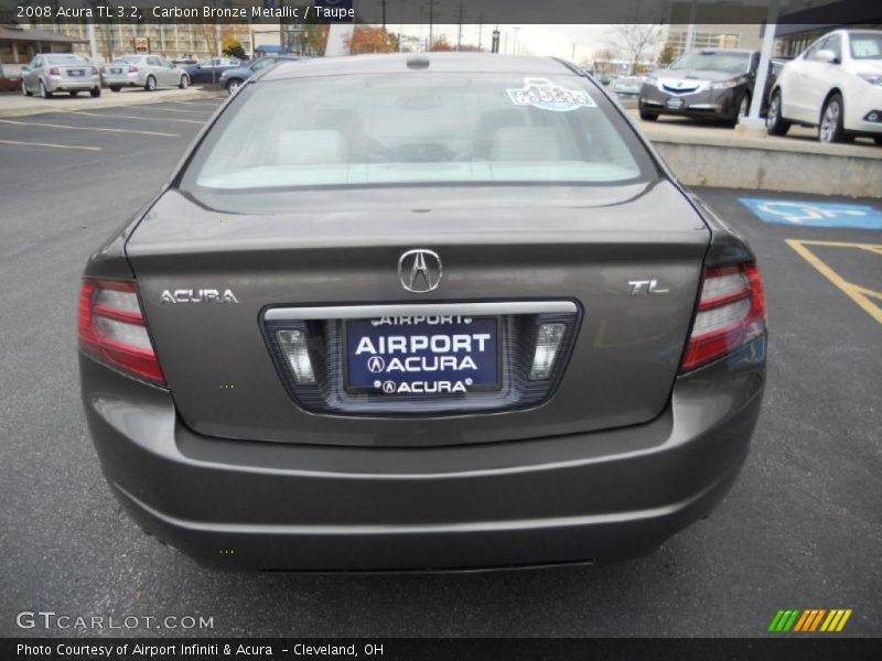 Carbon Bronze Metallic / Taupe 2008 Acura TL 3.2