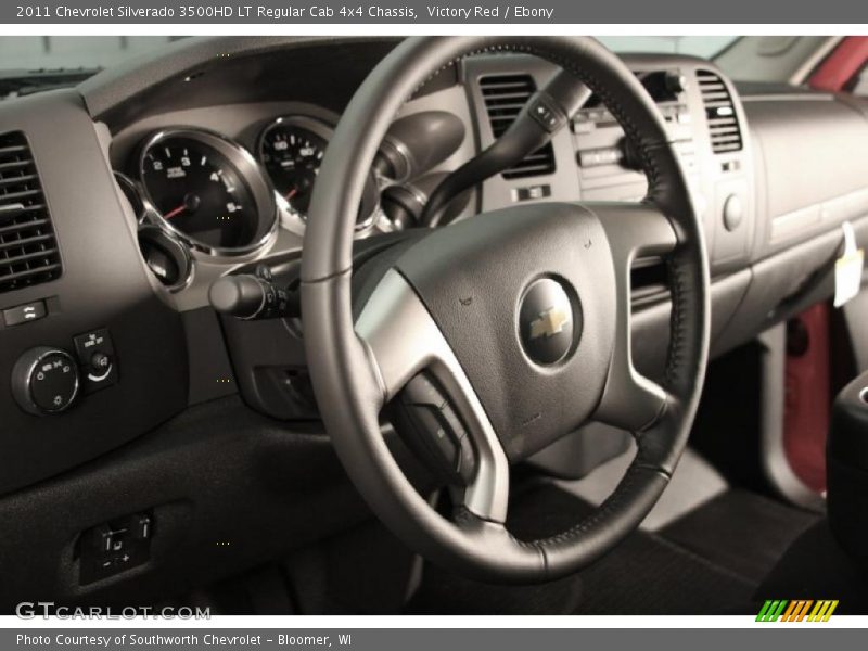 Victory Red / Ebony 2011 Chevrolet Silverado 3500HD LT Regular Cab 4x4 Chassis