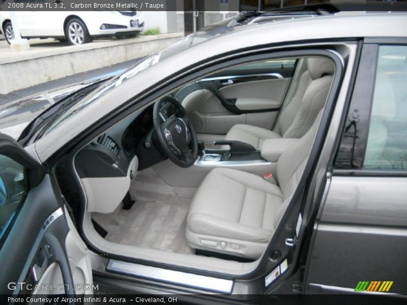 Carbon Bronze Metallic / Taupe 2008 Acura TL 3.2
