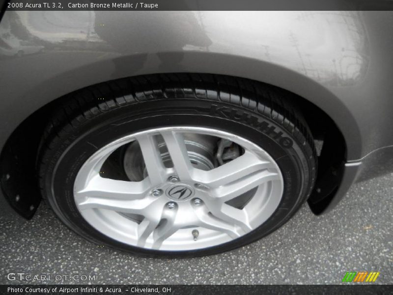 Carbon Bronze Metallic / Taupe 2008 Acura TL 3.2