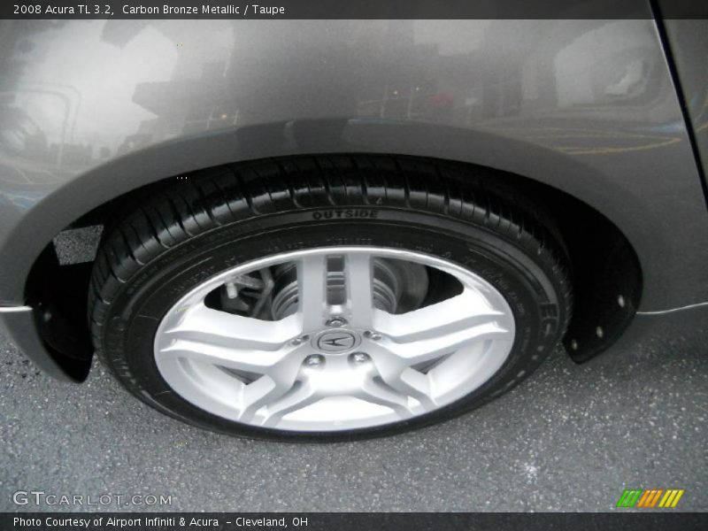 Carbon Bronze Metallic / Taupe 2008 Acura TL 3.2