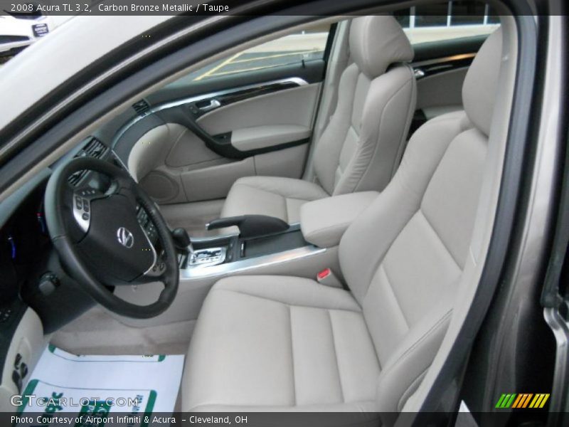 Carbon Bronze Metallic / Taupe 2008 Acura TL 3.2