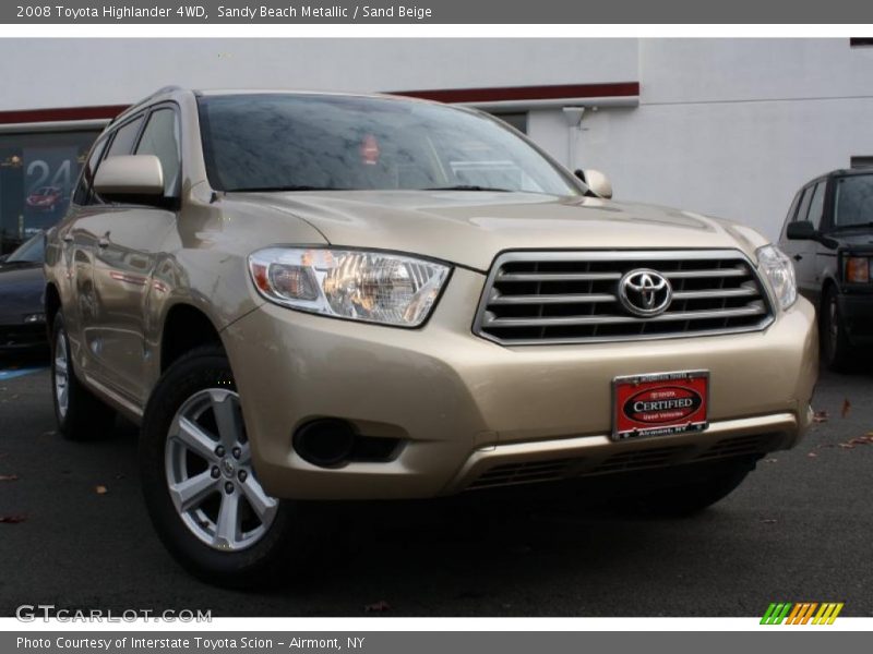 Sandy Beach Metallic / Sand Beige 2008 Toyota Highlander 4WD
