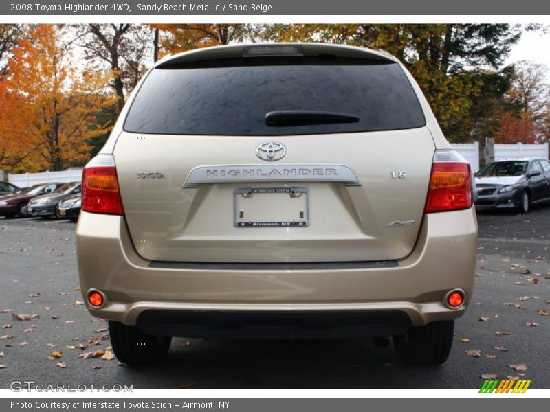 Sandy Beach Metallic / Sand Beige 2008 Toyota Highlander 4WD