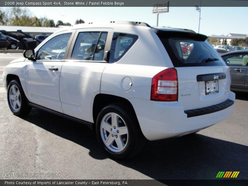 Stone White / Pastel Pebble Beige 2008 Jeep Compass Sport 4x4