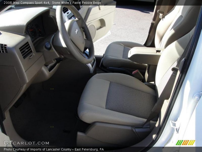 Stone White / Pastel Pebble Beige 2008 Jeep Compass Sport 4x4