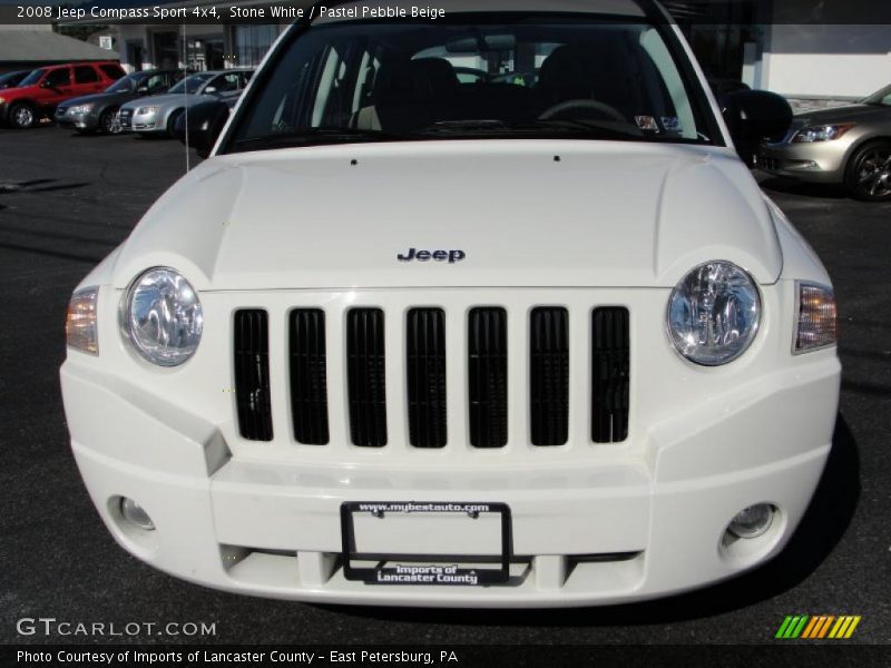 Stone White / Pastel Pebble Beige 2008 Jeep Compass Sport 4x4