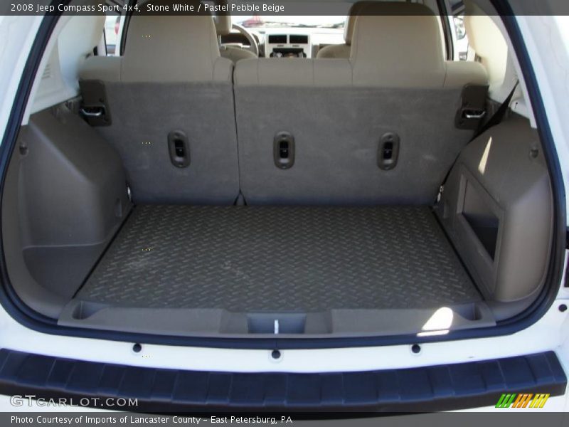 Stone White / Pastel Pebble Beige 2008 Jeep Compass Sport 4x4