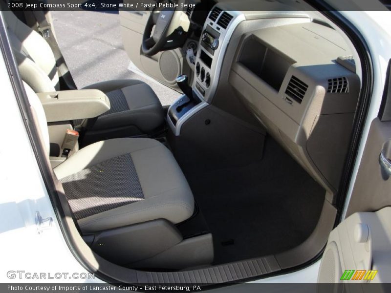 Stone White / Pastel Pebble Beige 2008 Jeep Compass Sport 4x4