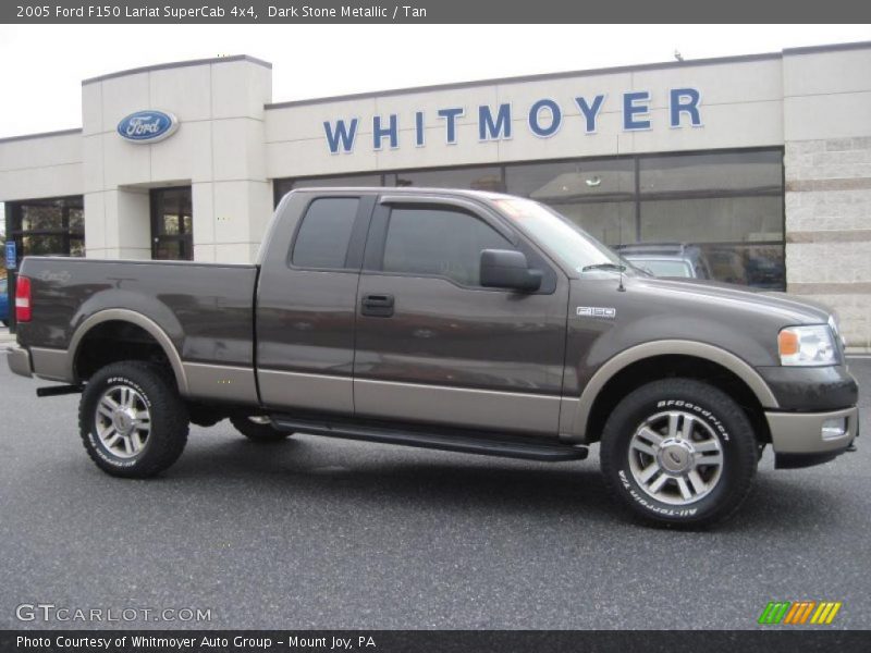 Dark Stone Metallic / Tan 2005 Ford F150 Lariat SuperCab 4x4