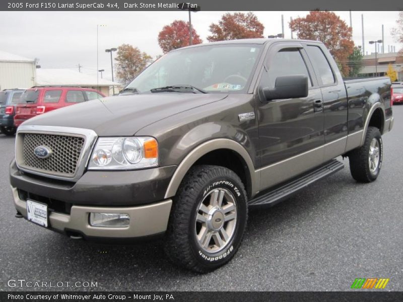 Dark Stone Metallic / Tan 2005 Ford F150 Lariat SuperCab 4x4