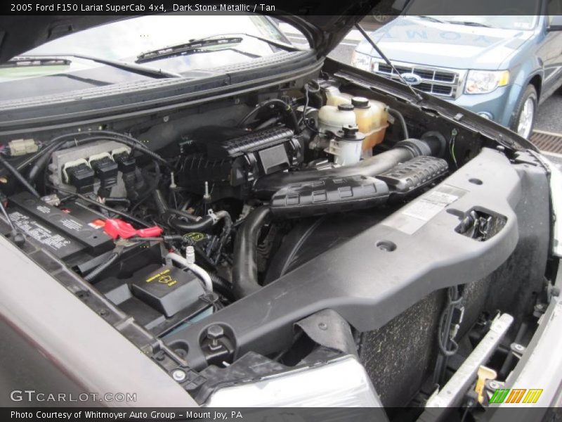 Dark Stone Metallic / Tan 2005 Ford F150 Lariat SuperCab 4x4