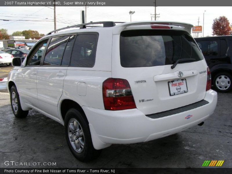 Super White / Ivory Beige 2007 Toyota Highlander V6 4WD