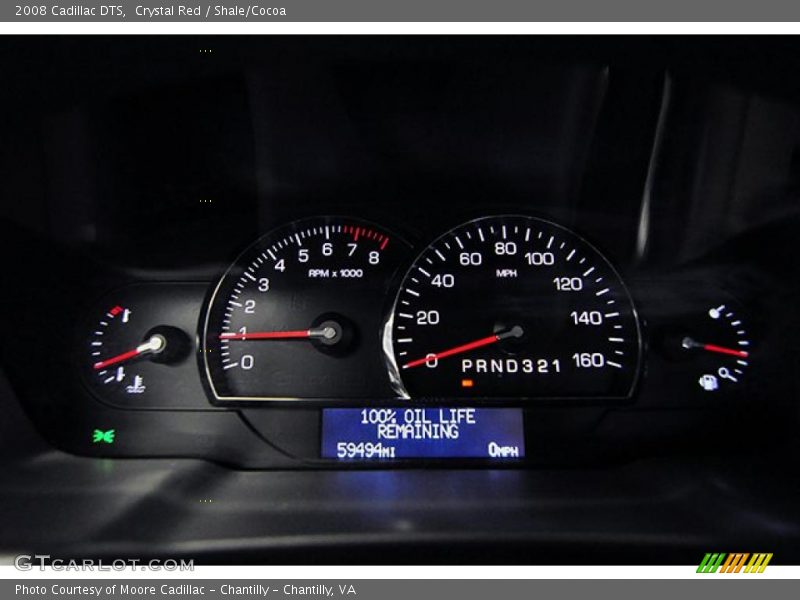 Crystal Red / Shale/Cocoa 2008 Cadillac DTS