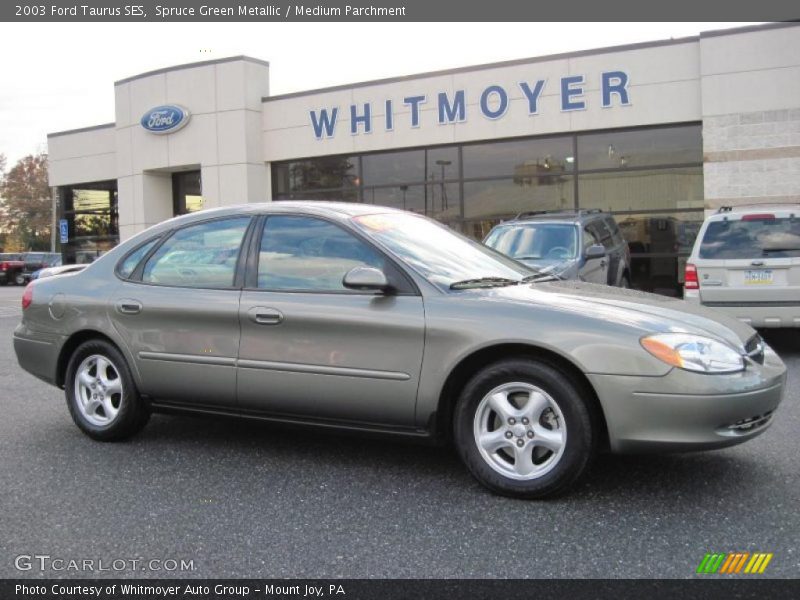 Spruce Green Metallic / Medium Parchment 2003 Ford Taurus SES