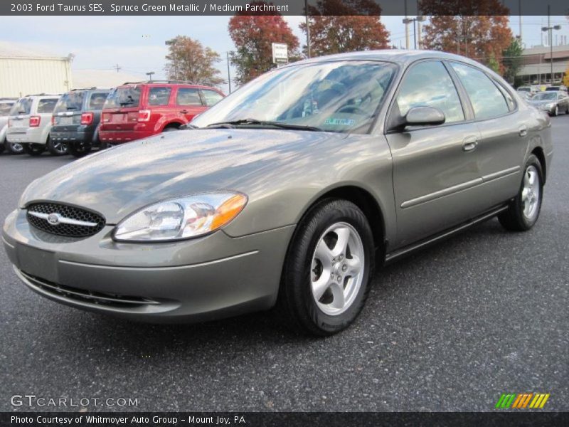 Spruce Green Metallic / Medium Parchment 2003 Ford Taurus SES