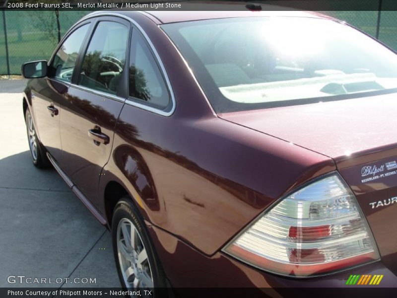 Merlot Metallic / Medium Light Stone 2008 Ford Taurus SEL