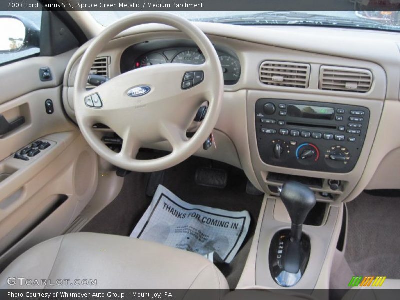 Spruce Green Metallic / Medium Parchment 2003 Ford Taurus SES