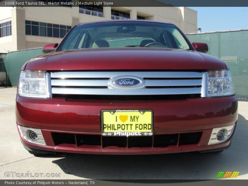 Merlot Metallic / Medium Light Stone 2008 Ford Taurus SEL
