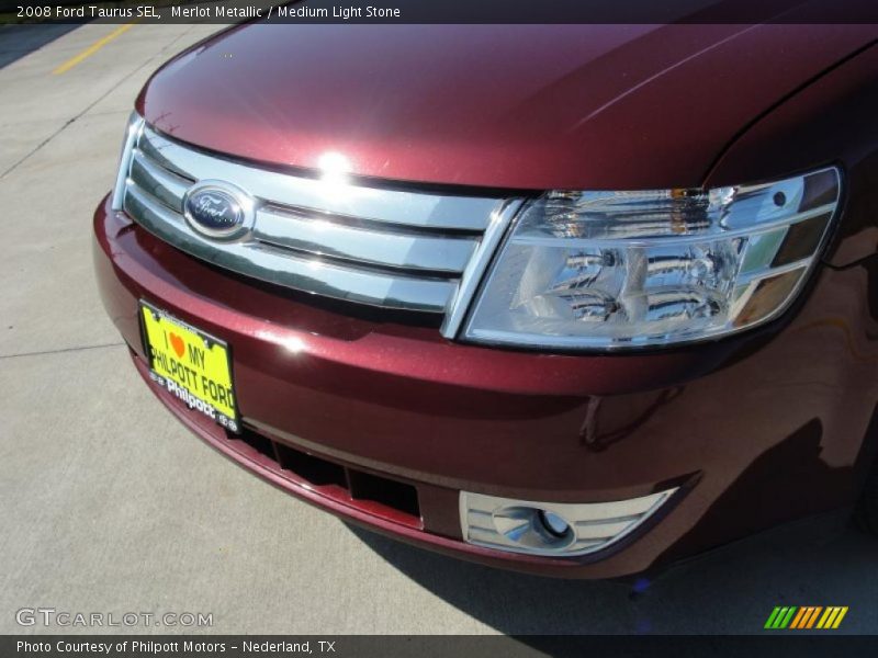 Merlot Metallic / Medium Light Stone 2008 Ford Taurus SEL