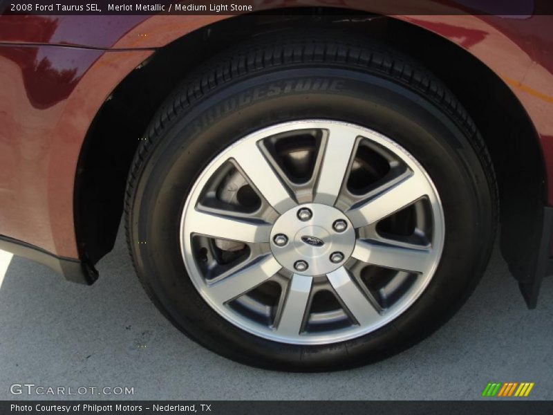 Merlot Metallic / Medium Light Stone 2008 Ford Taurus SEL