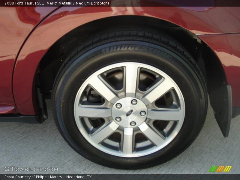 Merlot Metallic / Medium Light Stone 2008 Ford Taurus SEL